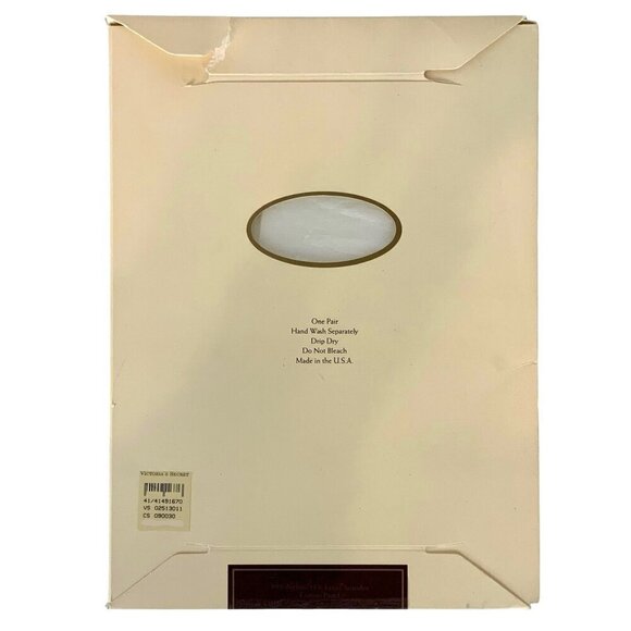 Victorias Secret Lace Panty Pantyhose White Size Small Lingere for Legs - Picture 2 of 4